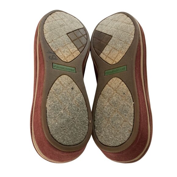 Grasshoppers Womens Size 6M Red Canvas Wedge Slip-On Shoes  With Elastic Straps - Picture 7 of 7